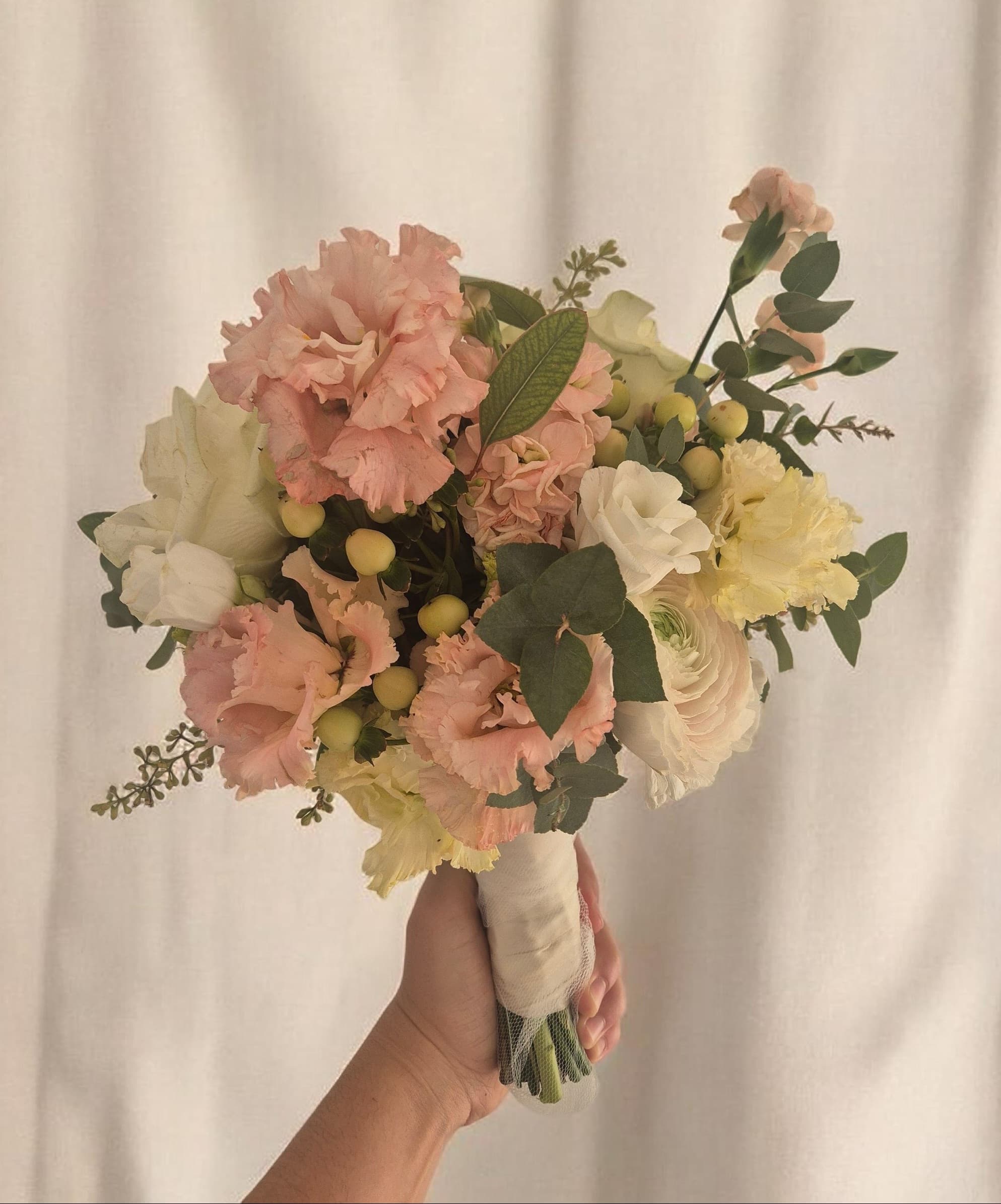 Bouquet frais avant transformation